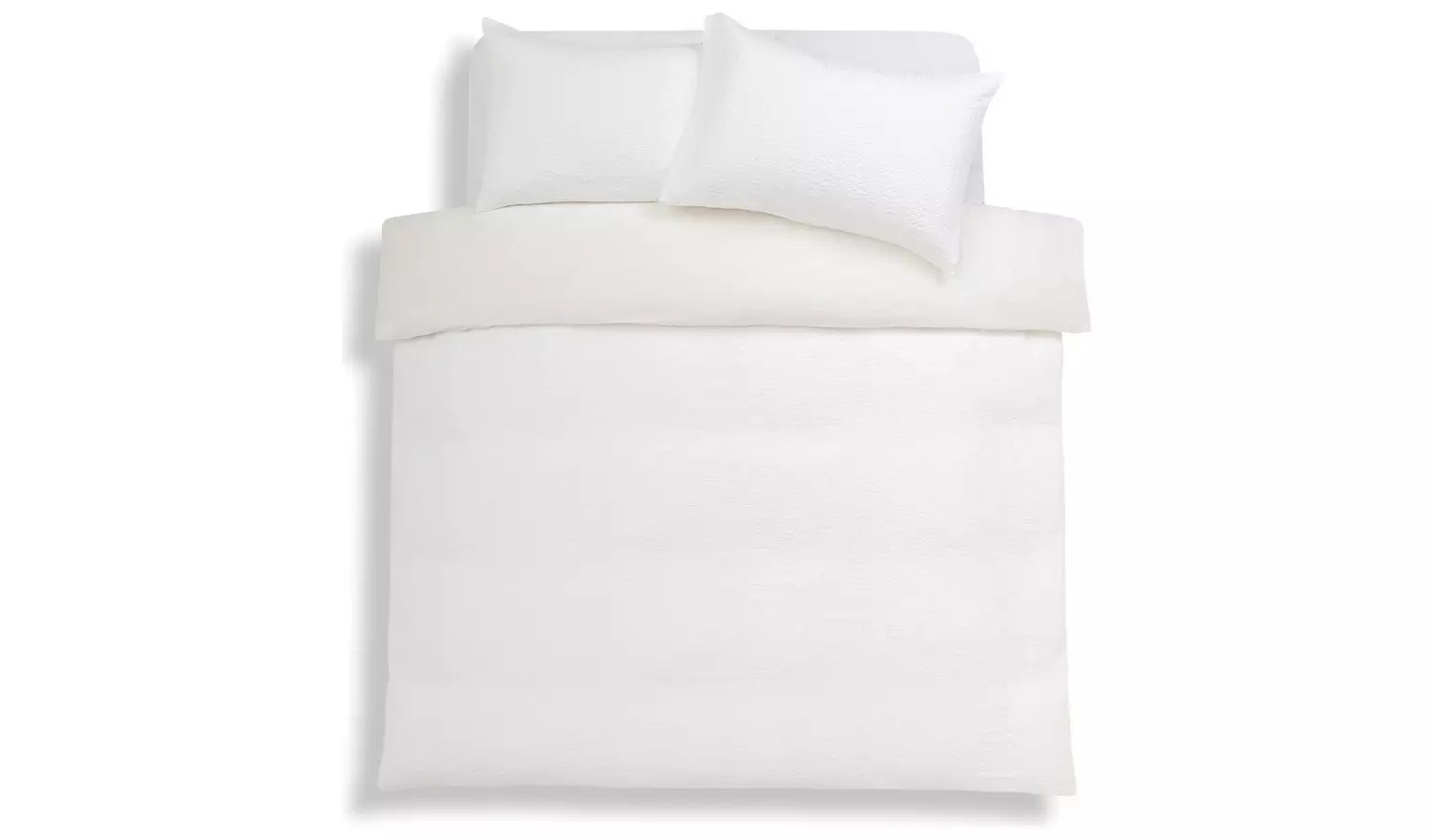 Habitat Patterned Waffle White Bedding Set - King size