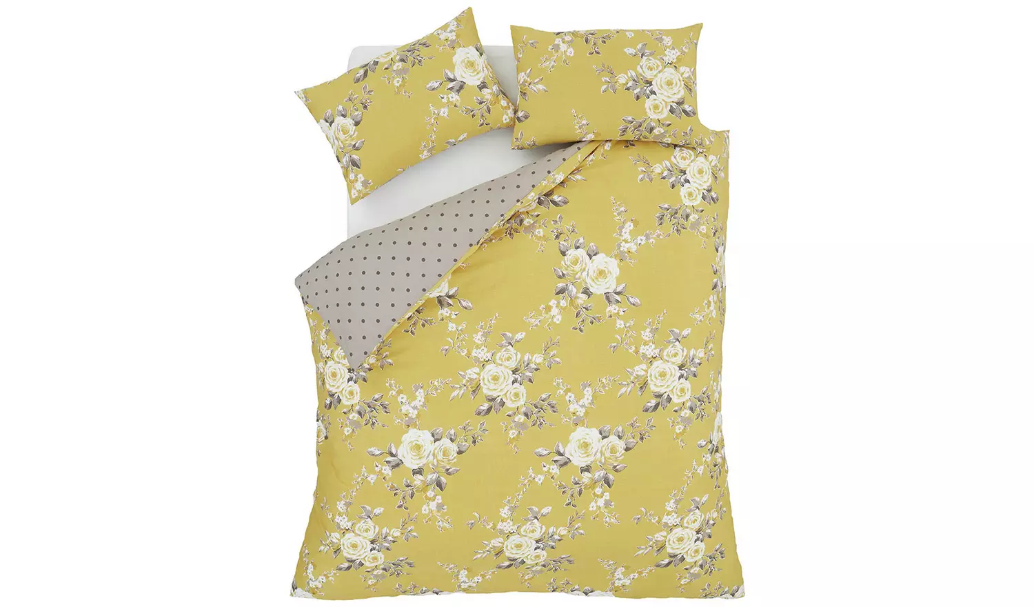 Catherine Lansfield Canterbury Ochre Bedding Set - Single