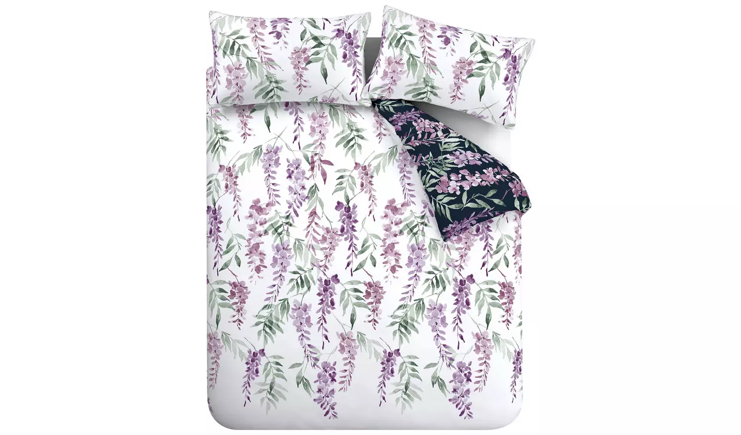 Catherine Lansfield Wisteria Purple Bedding Set - Double