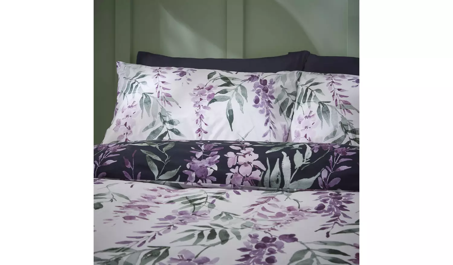 Catherine Lansfield Wisteria Purple Bedding Set - King size