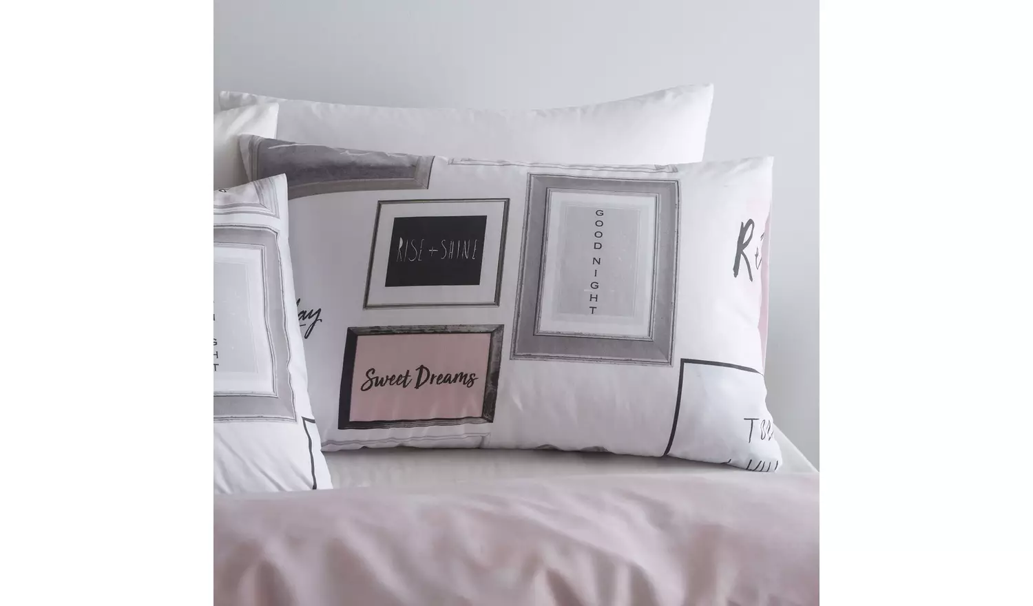 Catherine Lansfield Sleep Dreams Blush Bedding Set - Double