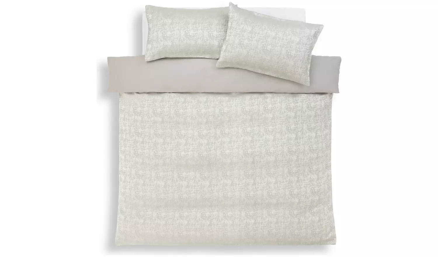 Habitat Distressed Jacquard Silver Bedding Set - Single