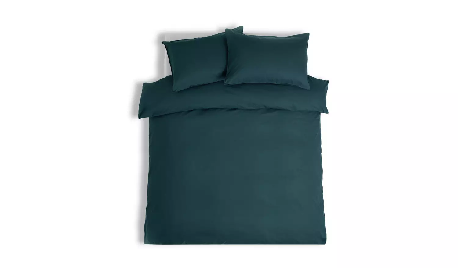Habitat Cotton Linen Look Plain Navy Bedding Set - Single