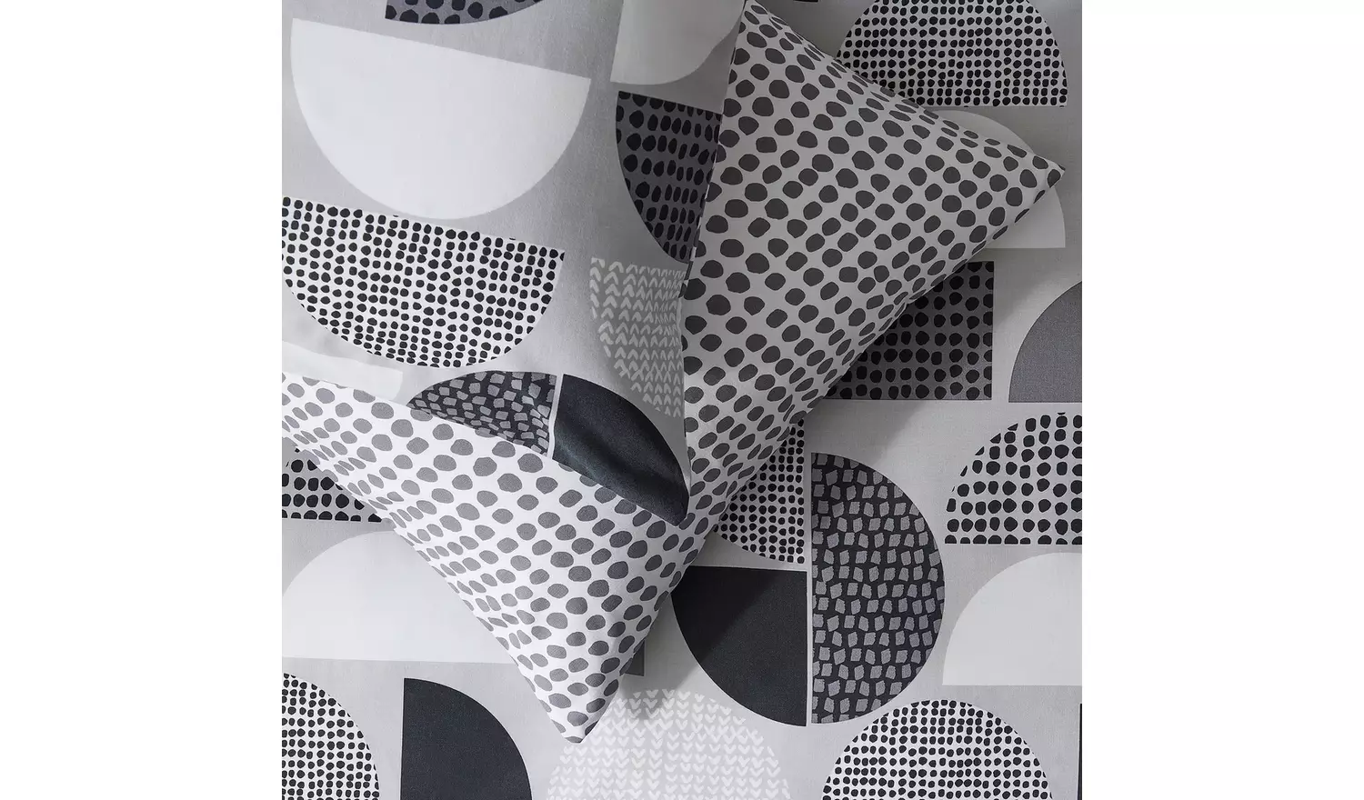 Habitat New Geo Blocks Monochrome Bedding Set - Single