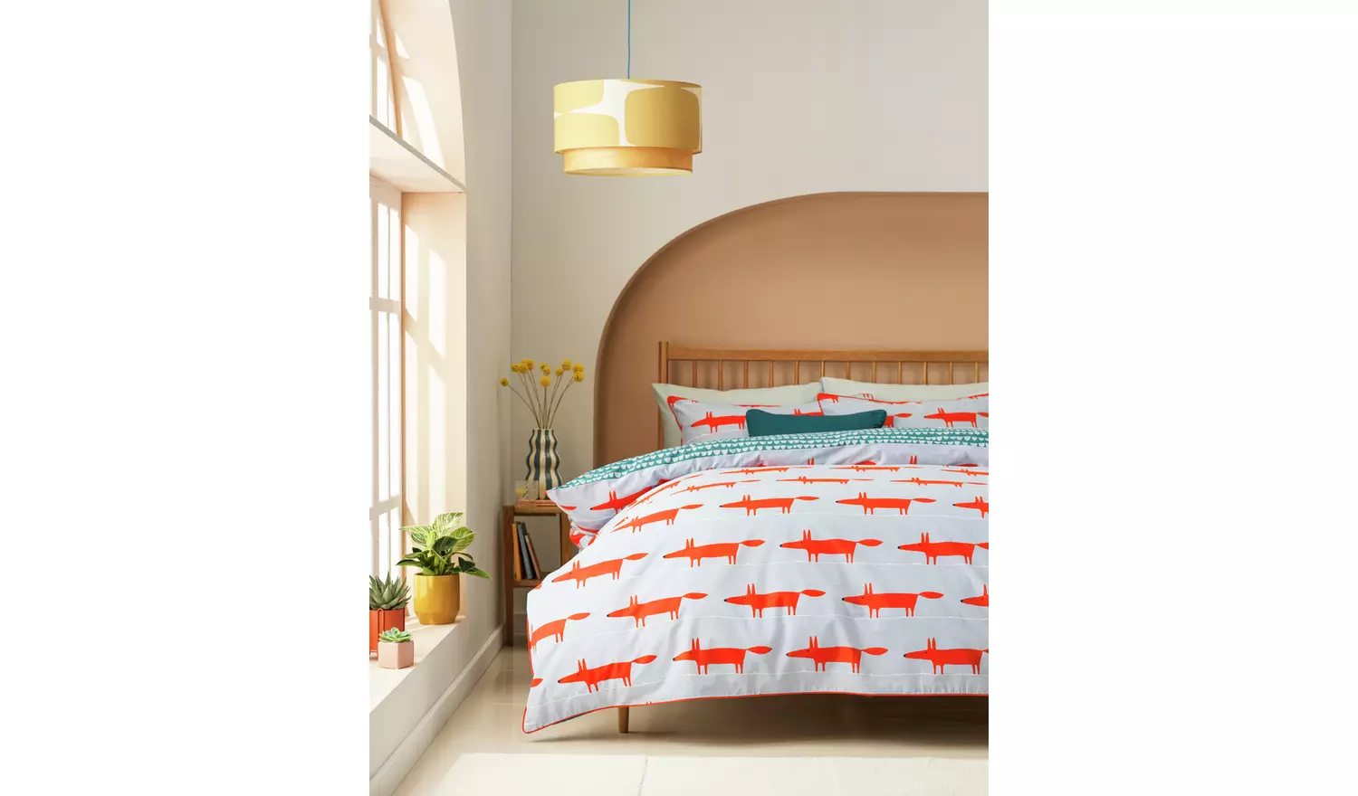 Habitat x Scion Cotton Mr Fox Bedding Set-Superking