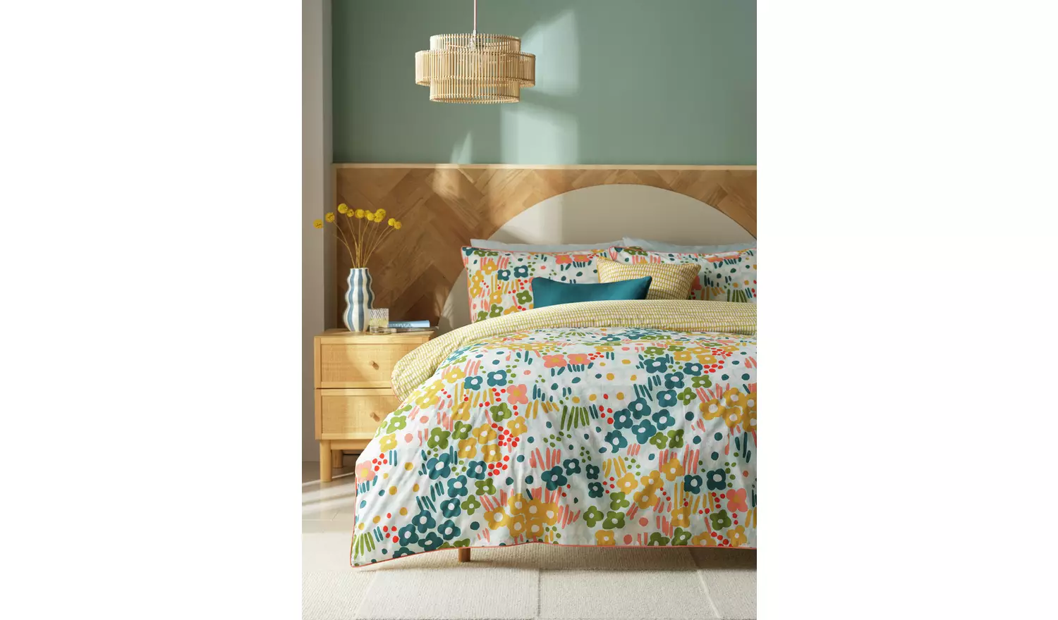 Habitat x Scion Cotton Spring Meadow Bedding Set - King size