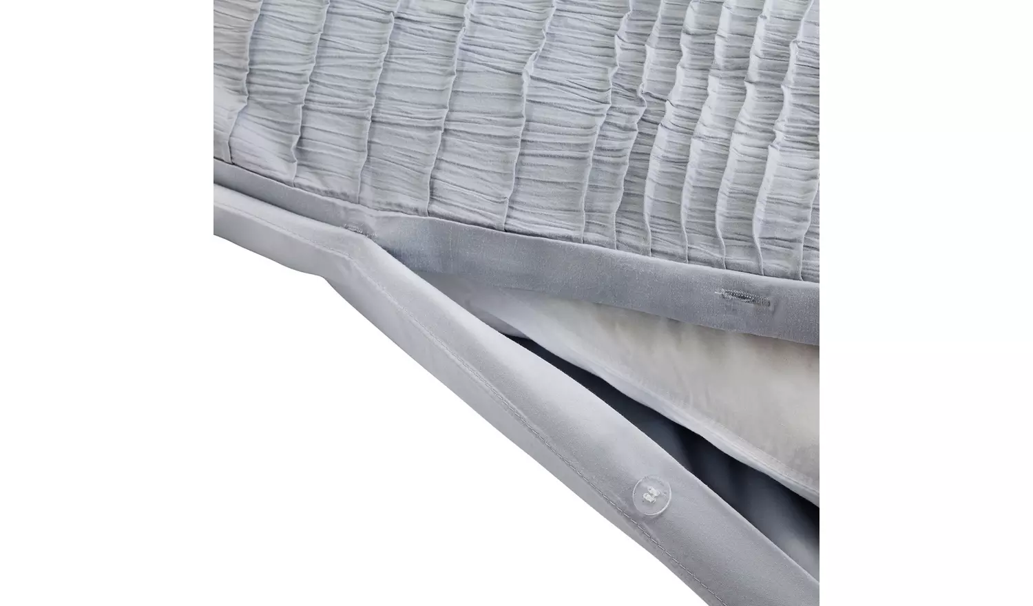 Argos Home Crinkle Blue Bedding Set - King size