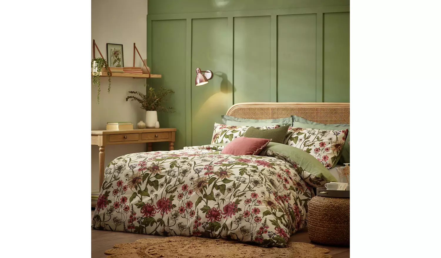 Wylder Wallflower Natural Bedding Set - Superking