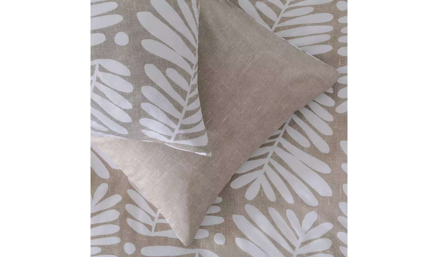 Habitat Cotton Paper Cut Leaf Brown Bedding Set - Superking