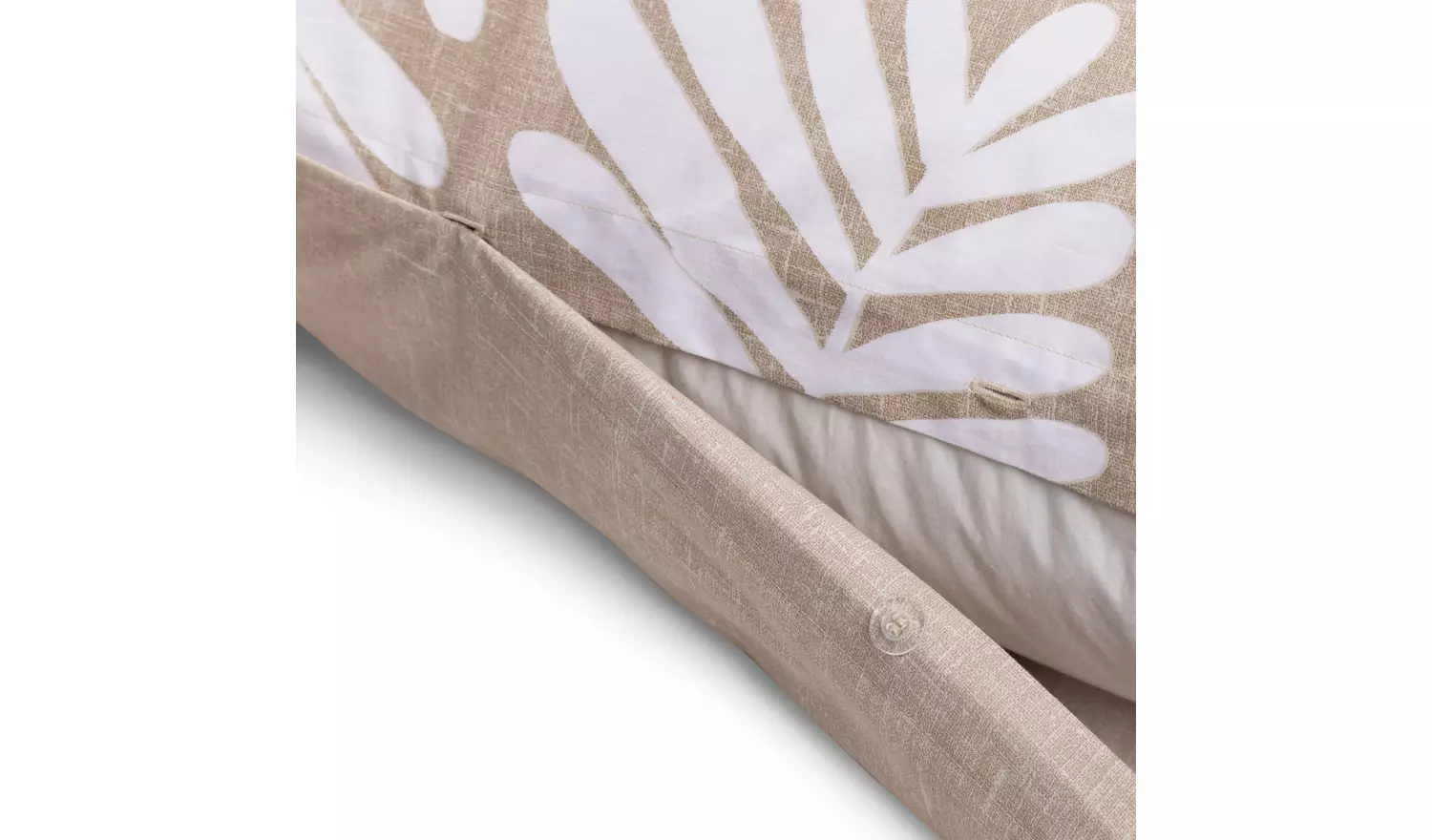 Habitat Cotton Paper Cut Leaf Brown Bedding Set - Superking