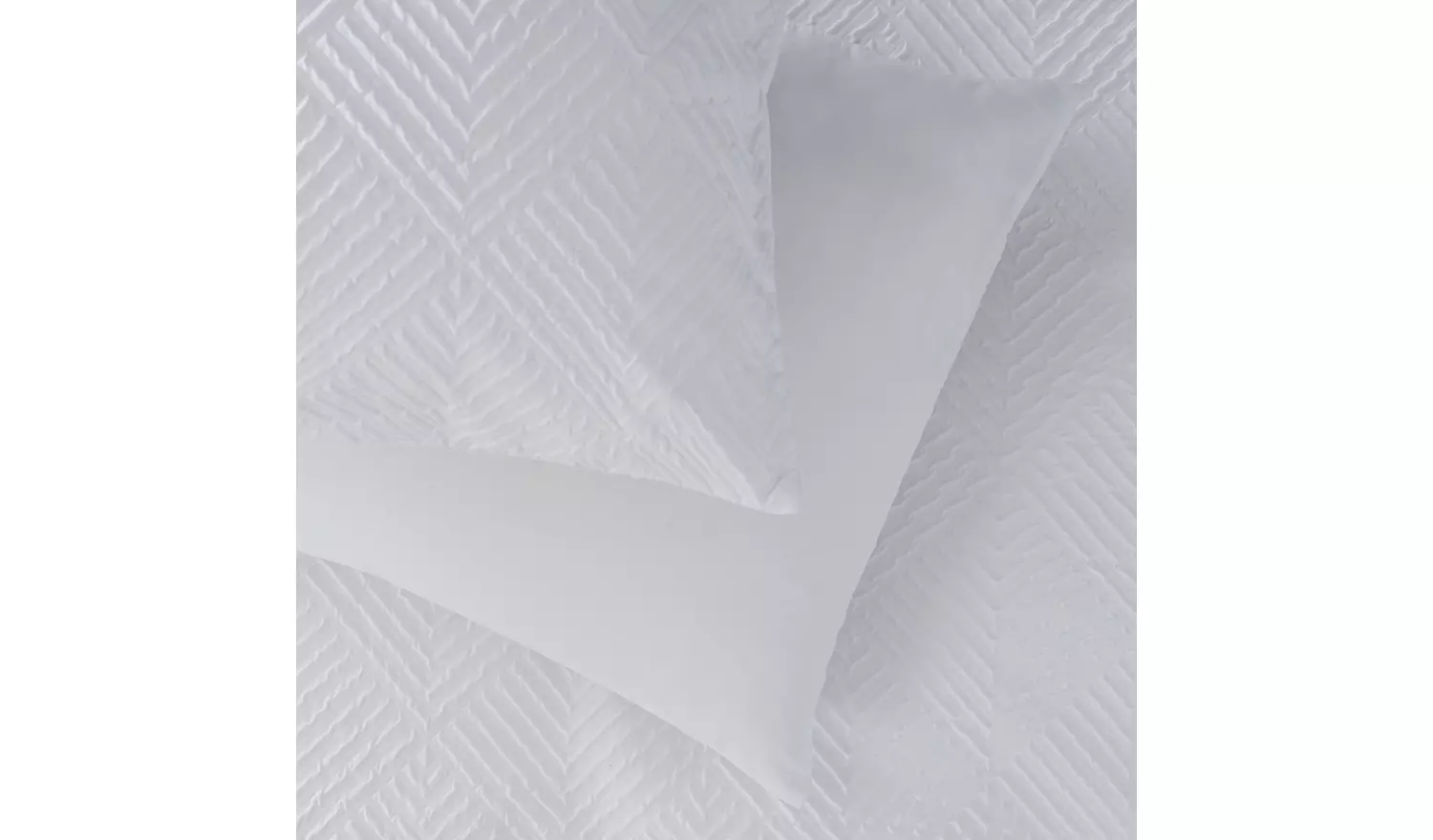 Argos Home Textured Embossed White Bedding Set - King size