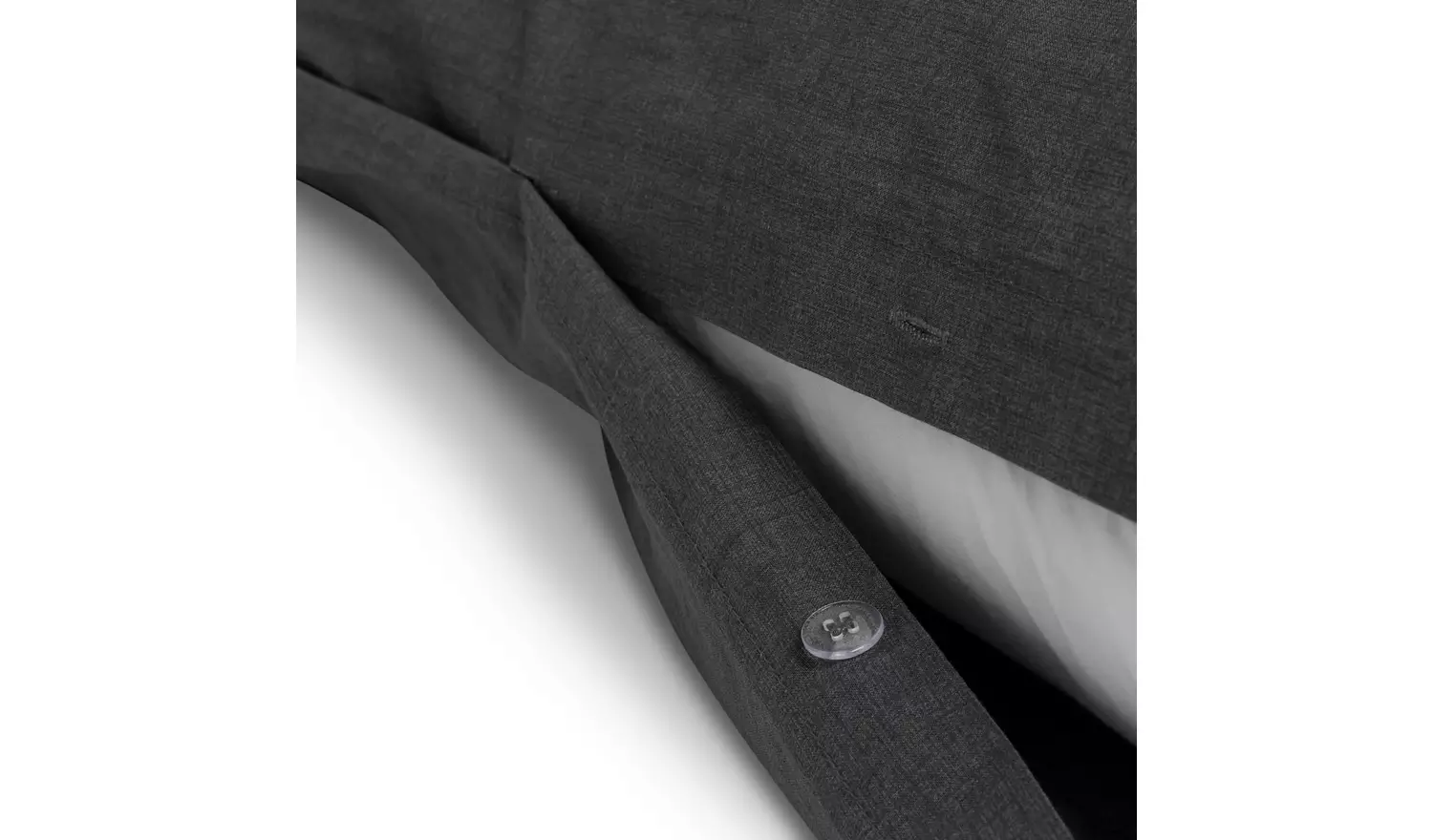 Habitat Cotton Textured Print Charcoal Bedding Set - Single