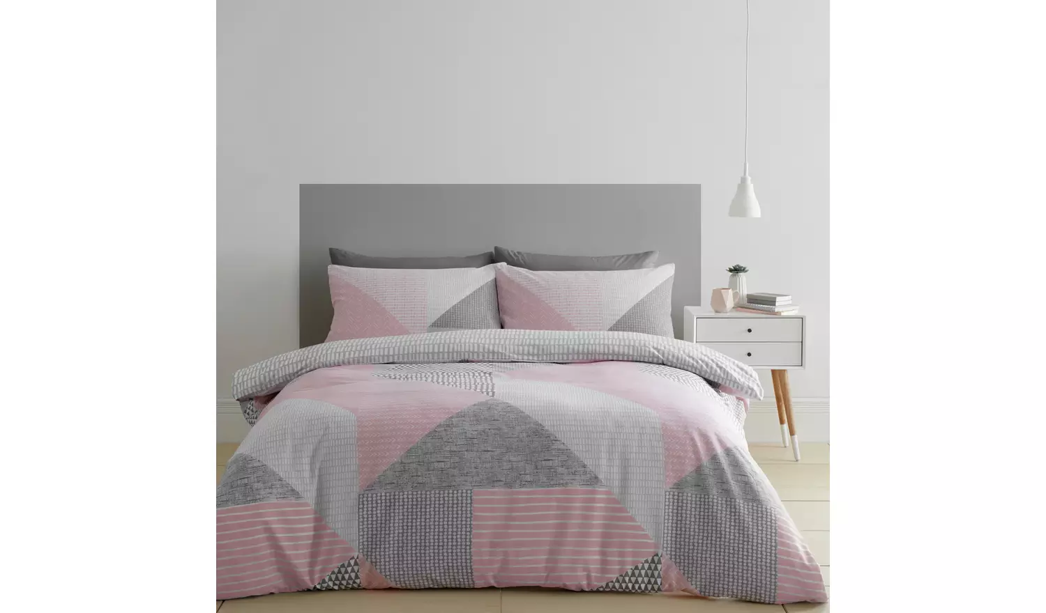 Catherine Lansfield Easycare Larsson Geo Bedding Set -Double
