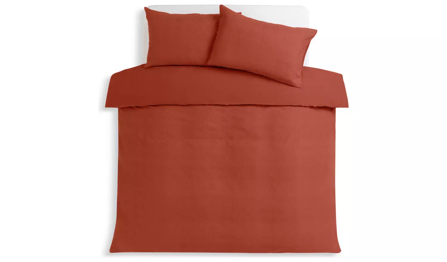 Habitat Cotton Jacquard Rust Bedding Set - Superking