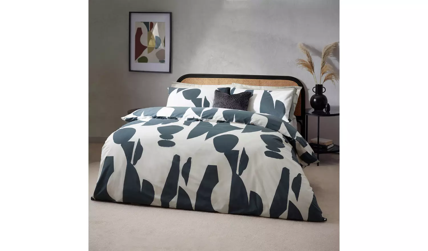 Hoem Meta Printed Dusk Bedding Set - Single