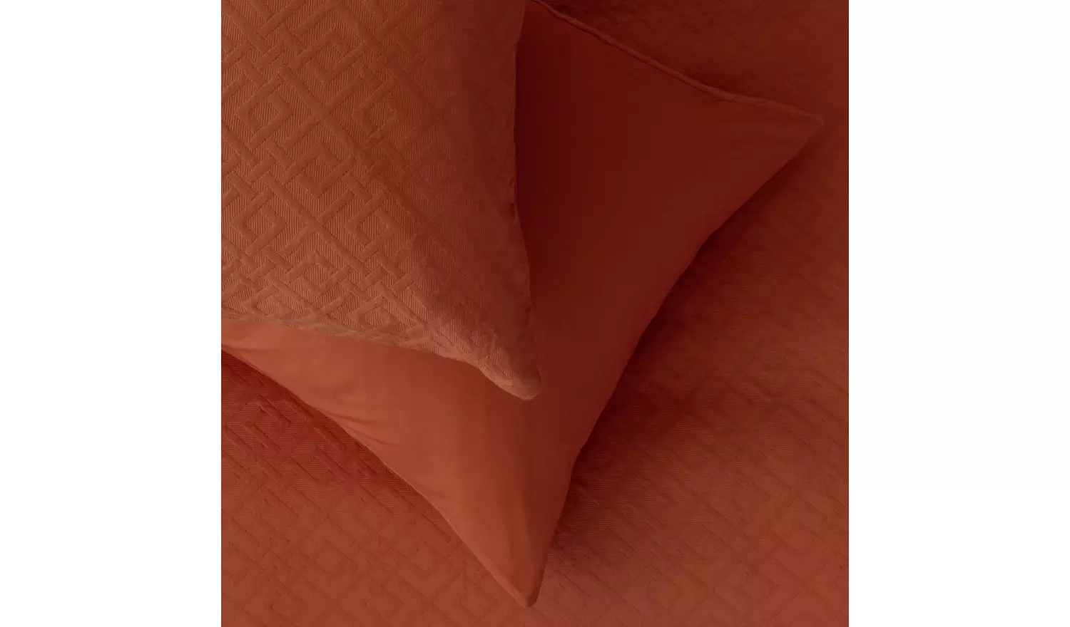 Habitat Cotton Jacquard Rust Bedding Set - King size