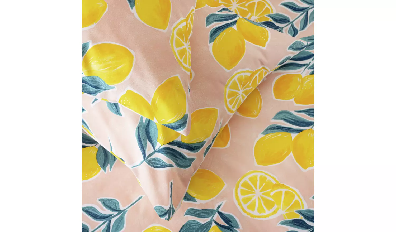 Argos Home Lemon Print Bedding Set - Superking