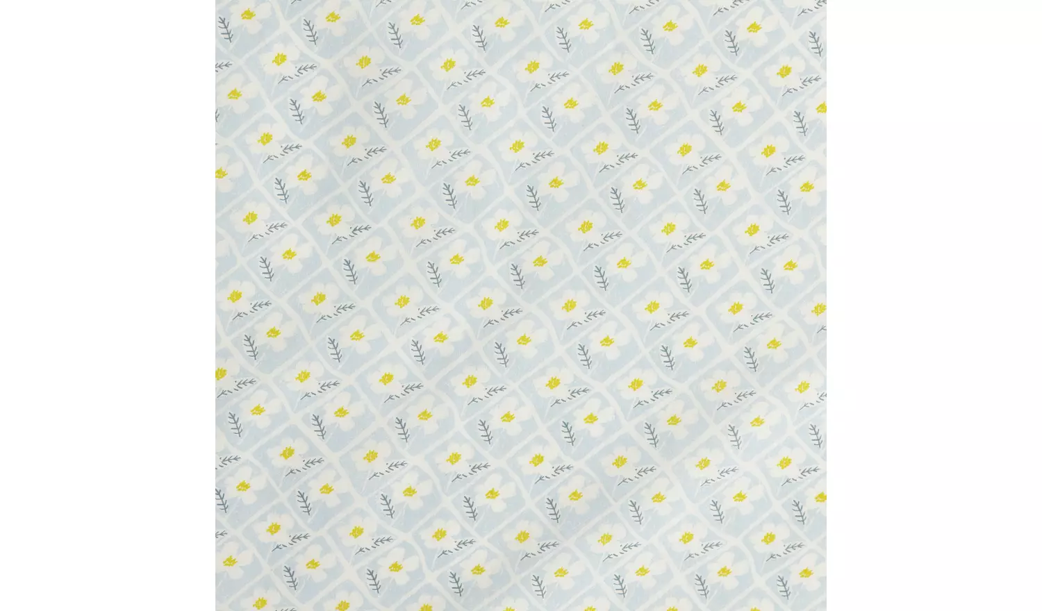 Argos Home Floral Woodblock Yellow Bedding Set - Double