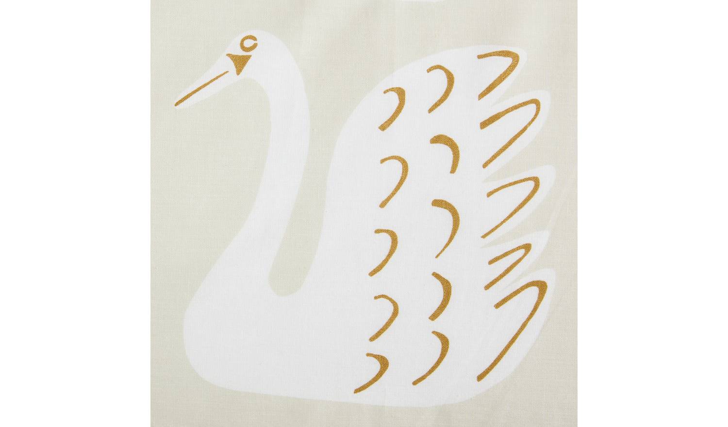 Habitat x Scion Cotton Swim Swam Swan Bedding Set- Superking