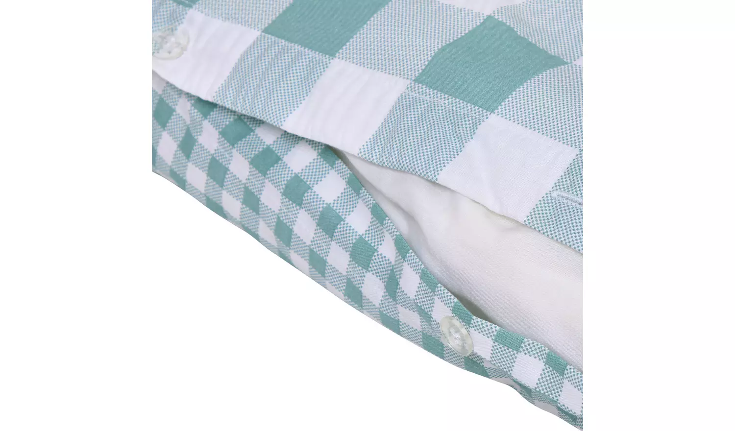 Argos Home Seersucker Check Blue Bedding Set - King size