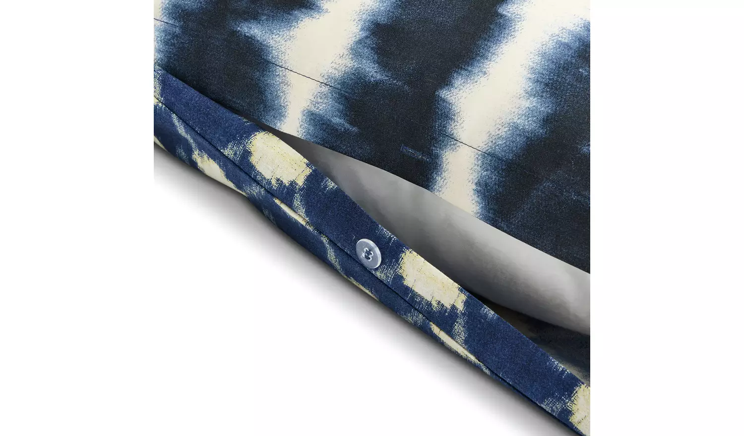 Habitat Shibori Texture Blue and White Bedding Set - King