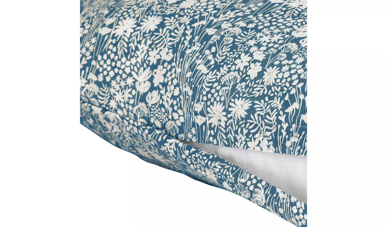 Argos Home Cotton Ditsy Floral Blue Bedding Set - King size