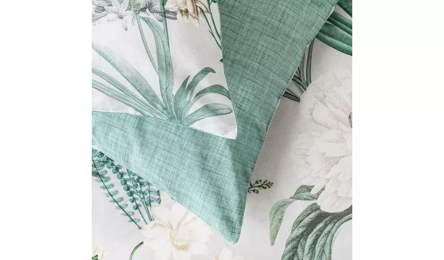 Argos Home Cotton Botanical Floral White Bedding Set - King