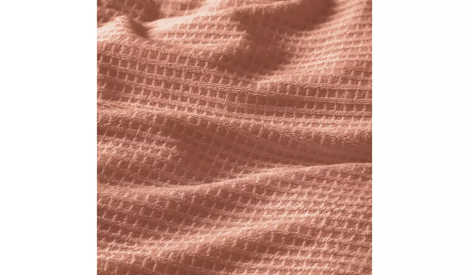 Argos Home Waffle Grid Fleece Pumpkin Bedding Set - Single