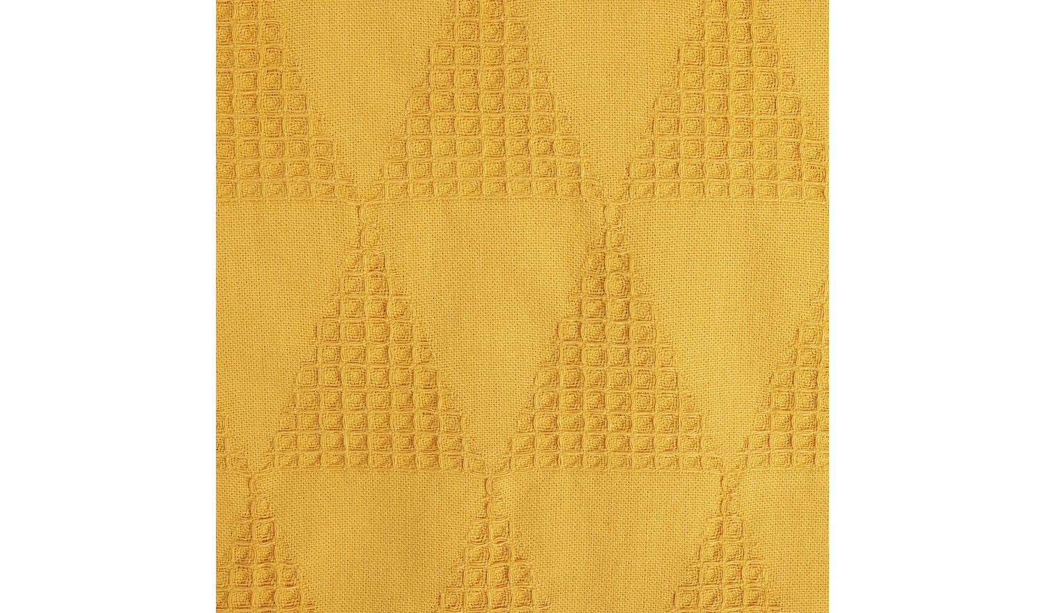 Habitat Cotton Triangle Waffle Mustard Bedding Set - King