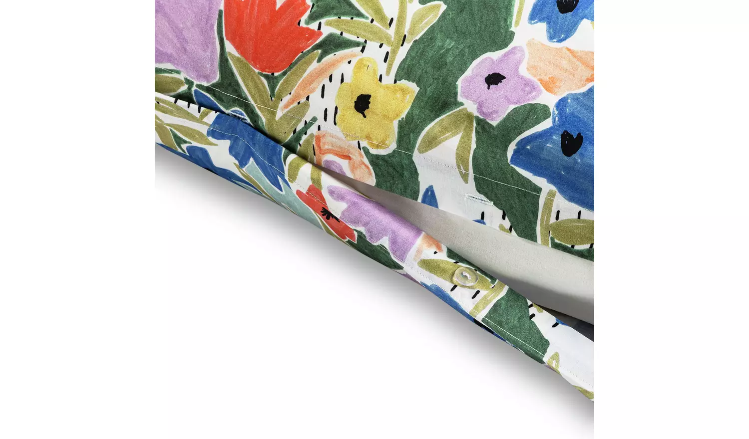 Habitat Cotton Sketchy Floral Bedding Set - Single