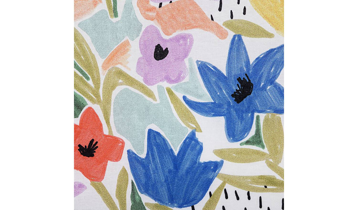 Habitat Cotton Sketchy Floral Bedding Set - King size