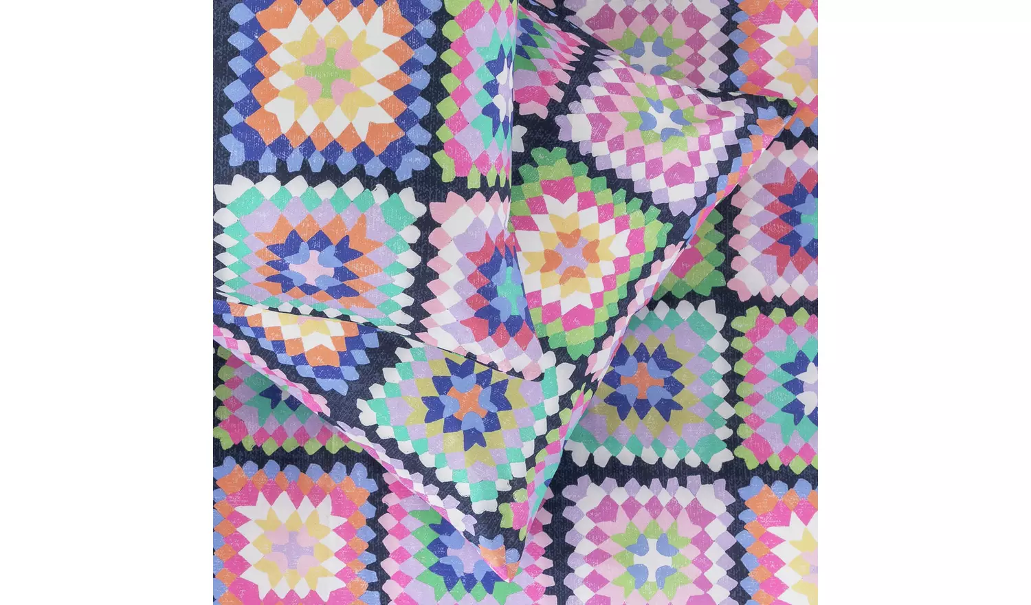 Habitat Cotton Crochet Print Bedding Set - Single