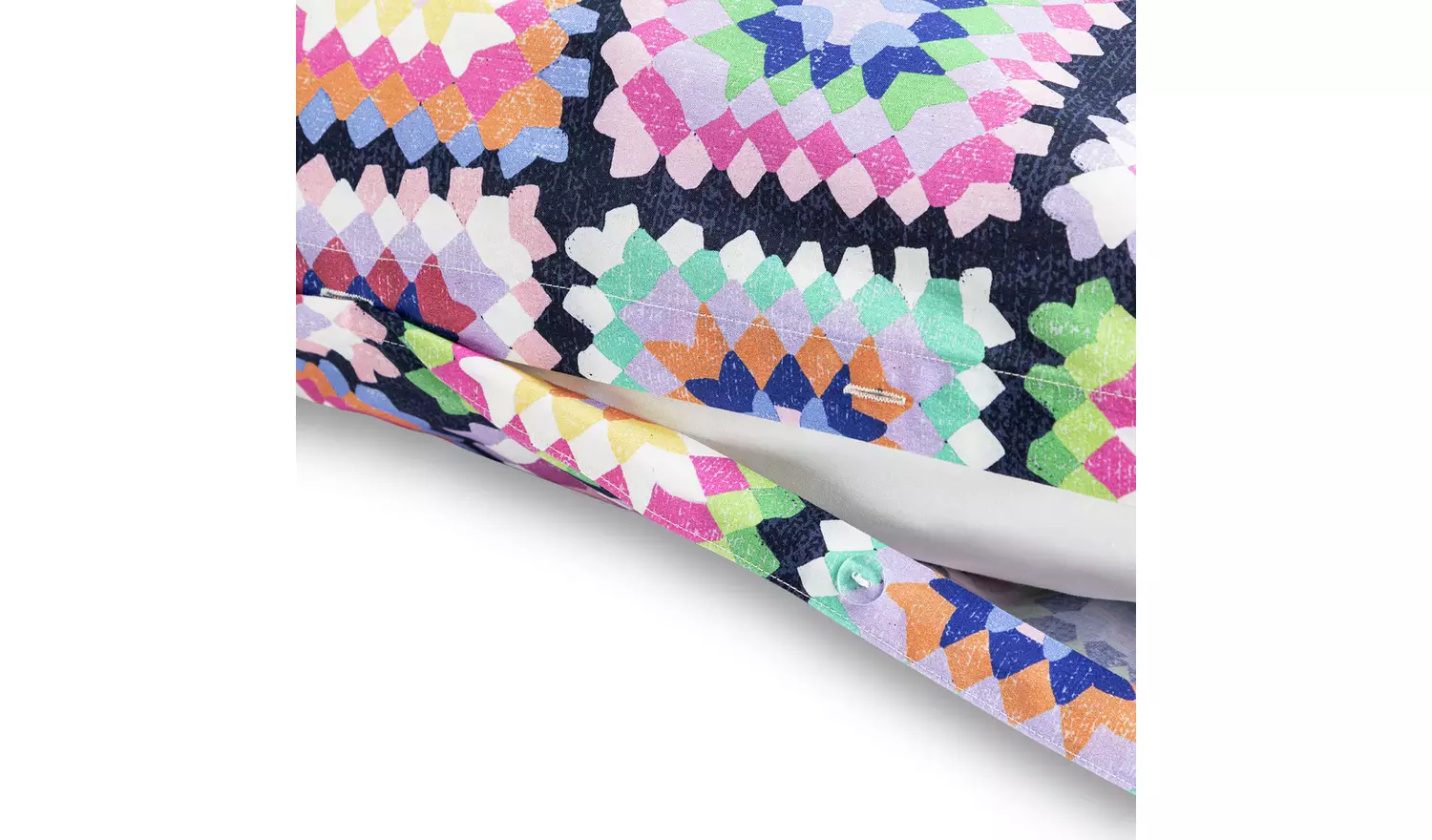 Habitat Cotton Crochet Print Bedding Set - Single