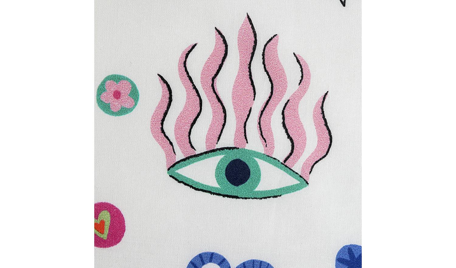 Habitat Cotton Eyes and Heart Print Bedding Set - Double