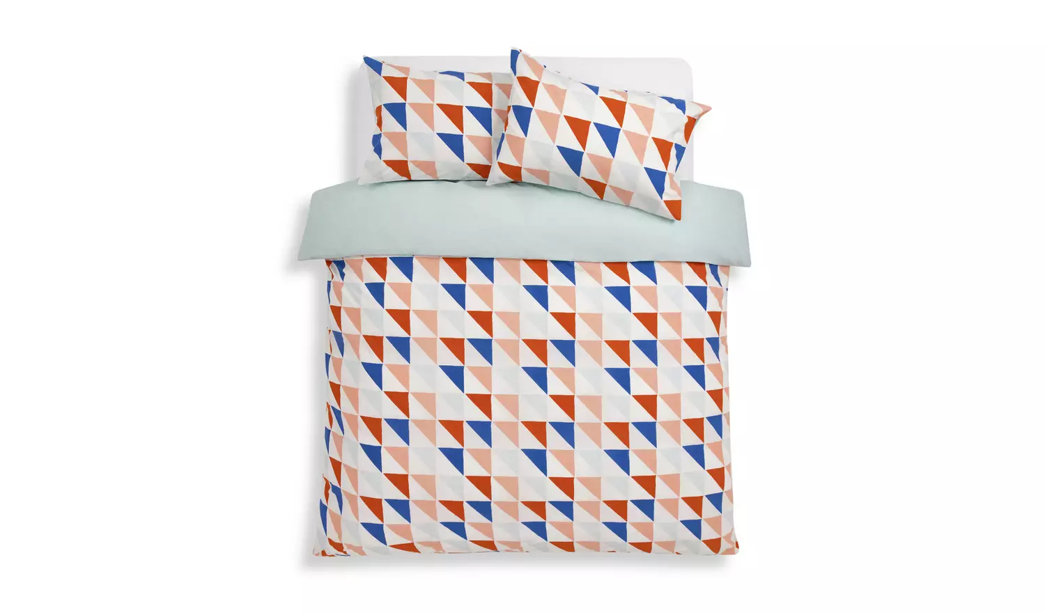 Habitat Multi Triangle Print Bedding Set - Double