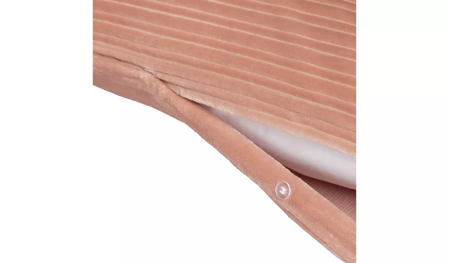 Argos Home Ribbed Fleece Pink Bedding Set - Superking