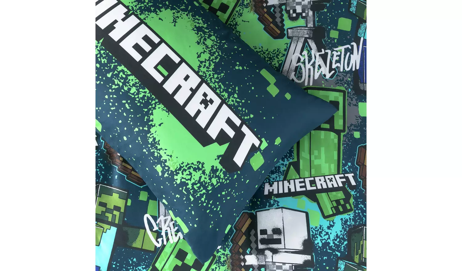 Minecraft Graffiti Kids Bedding Set - Single