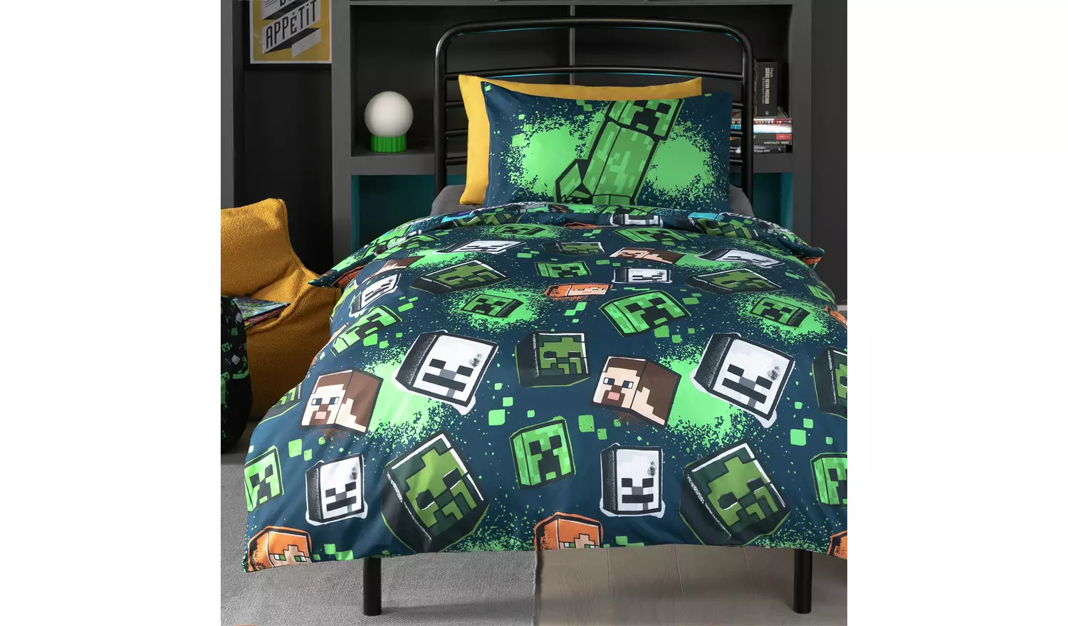 Minecraft Graffiti Kids Bedding Set - Single