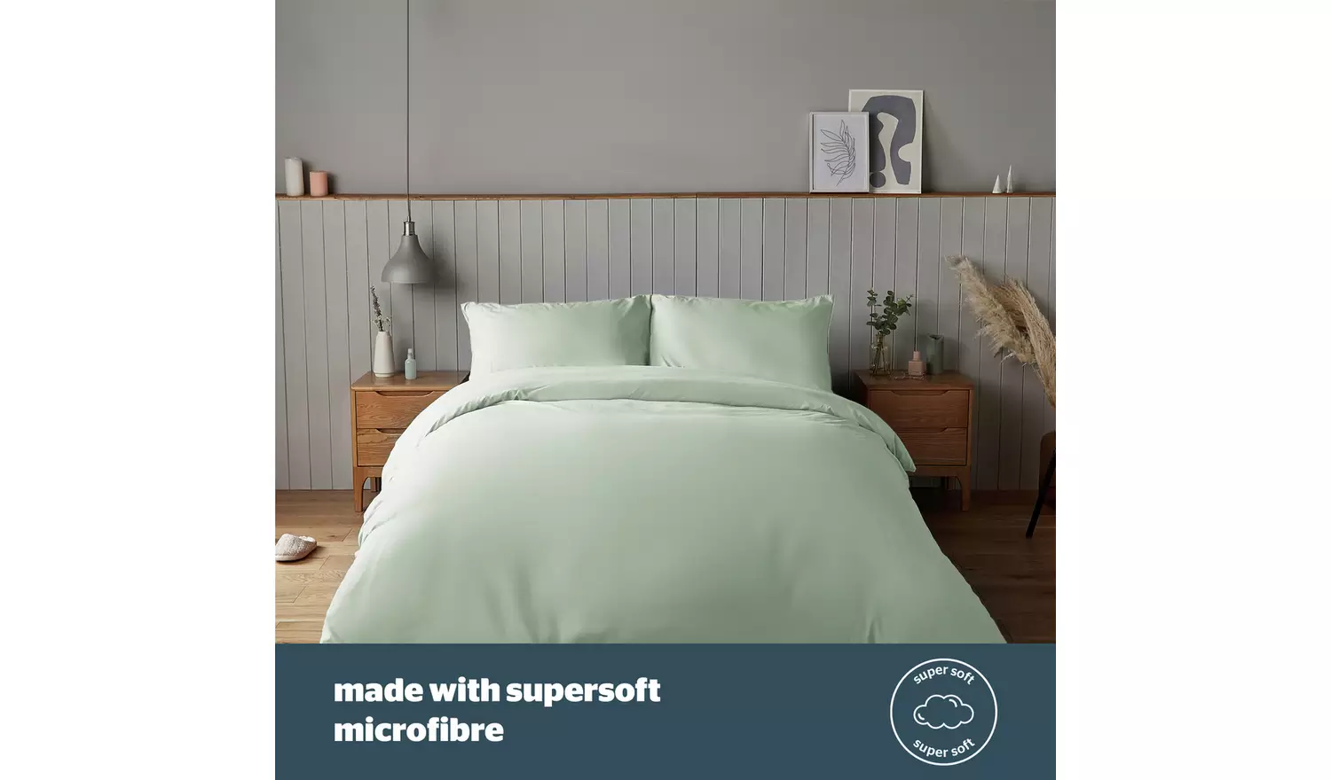 Silentnight Supersoft Sage Green Bedding Set - Single