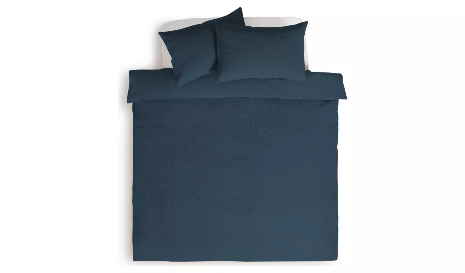 Habitat Cotton Waffle Navy Blue Bedding Set - King size