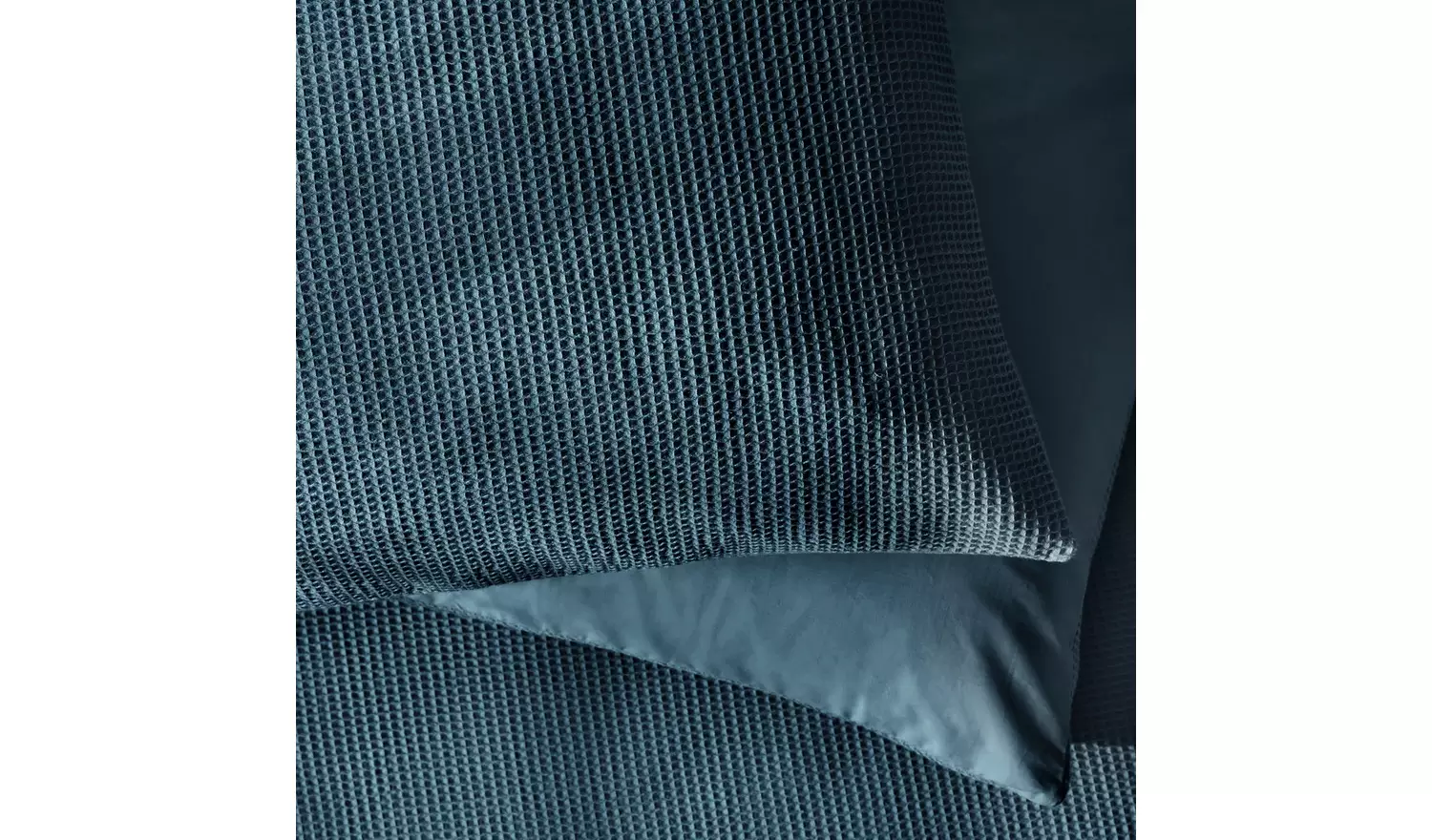 Habitat Cotton Waffle Navy Blue Bedding Set - King size