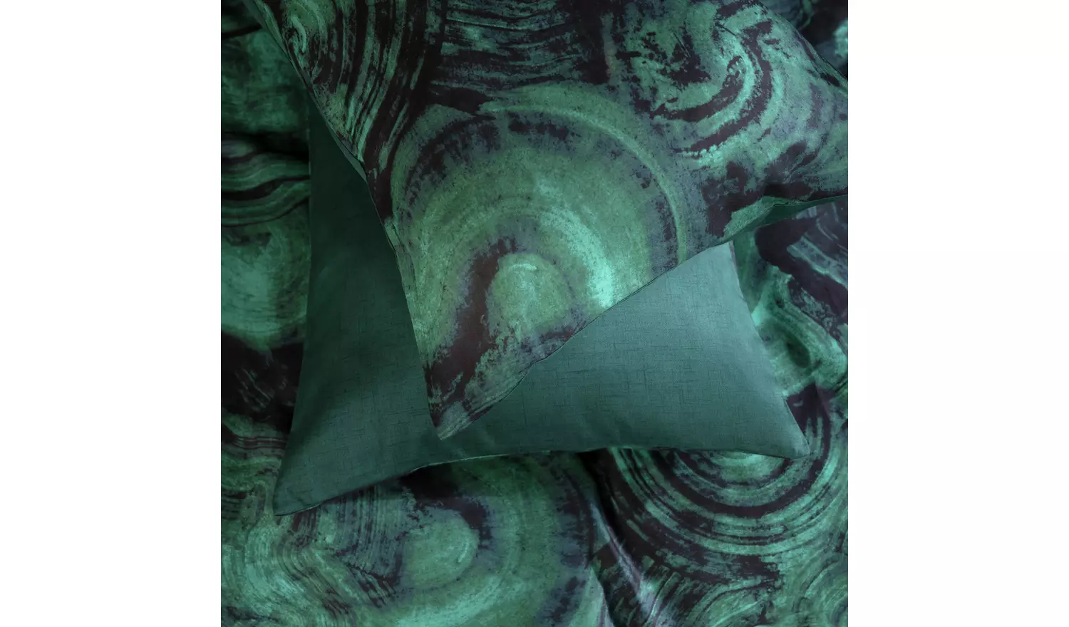Habitat Cotton Malachite Print Green Bedding Set - Superking