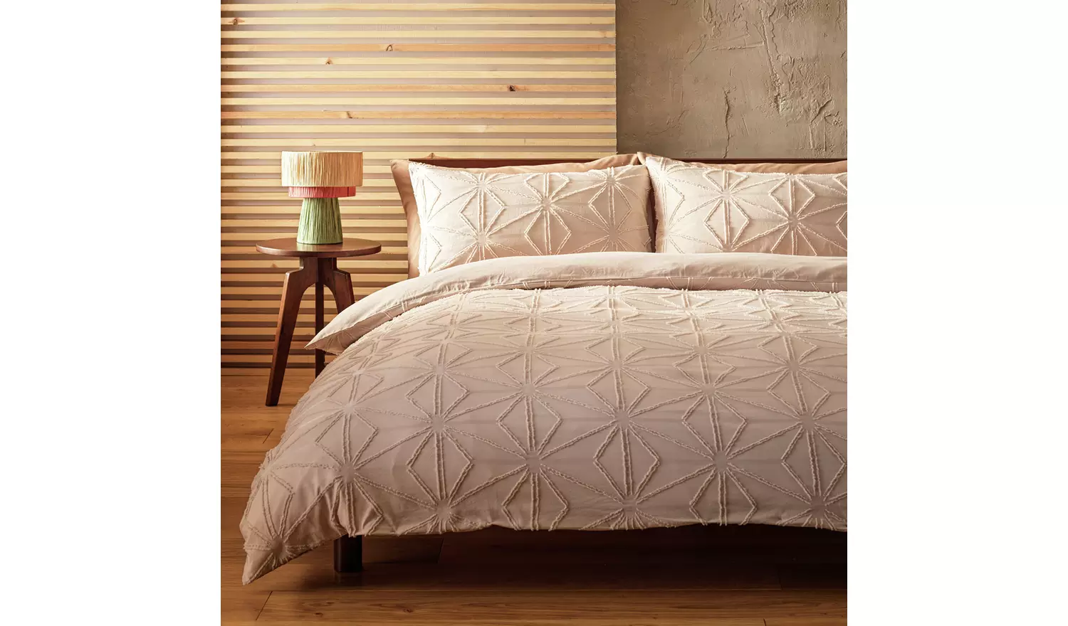 Habitat Tufted Natural Bedding Set - King size