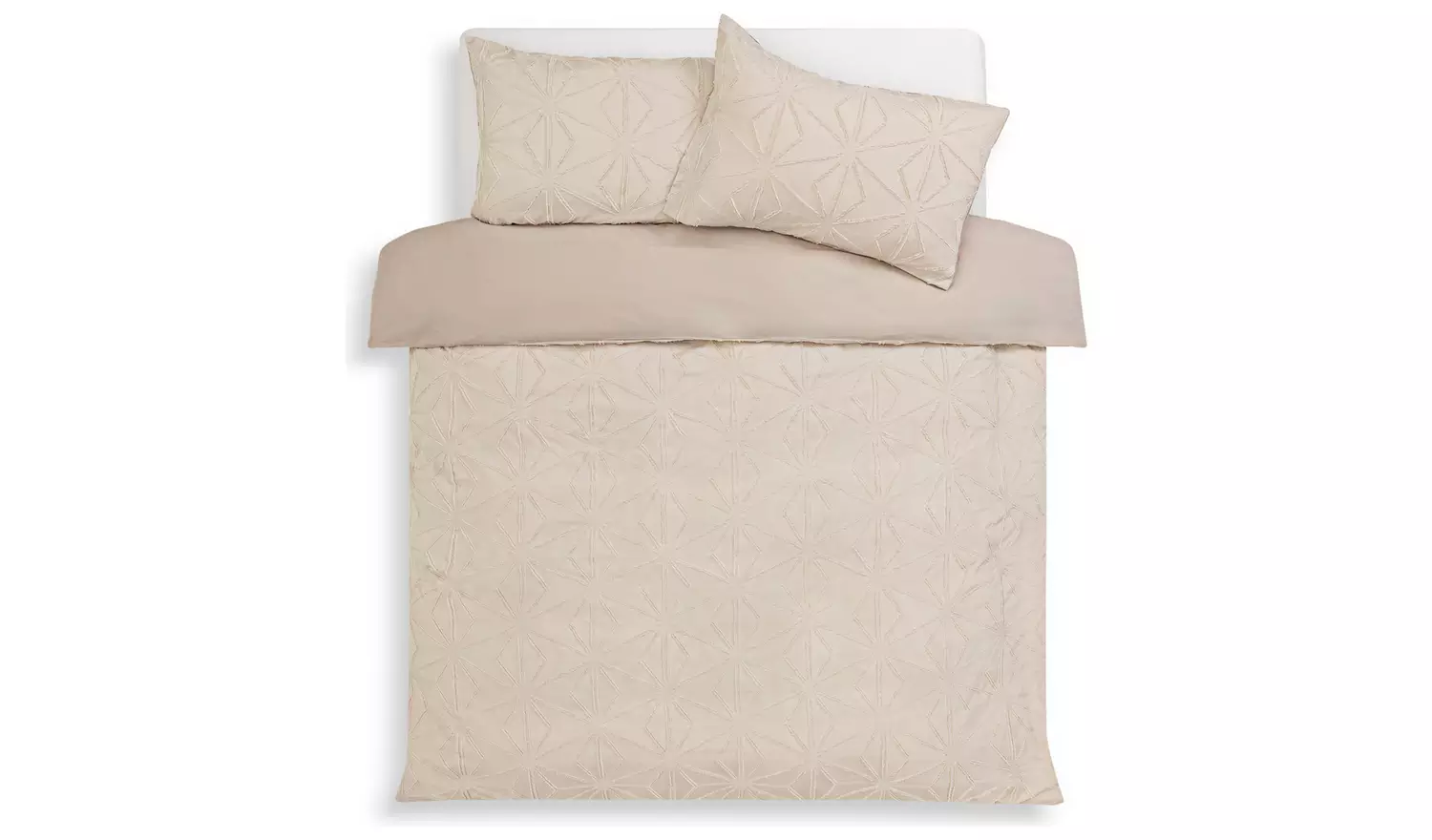 Habitat Tufted Natural Bedding Set - King size