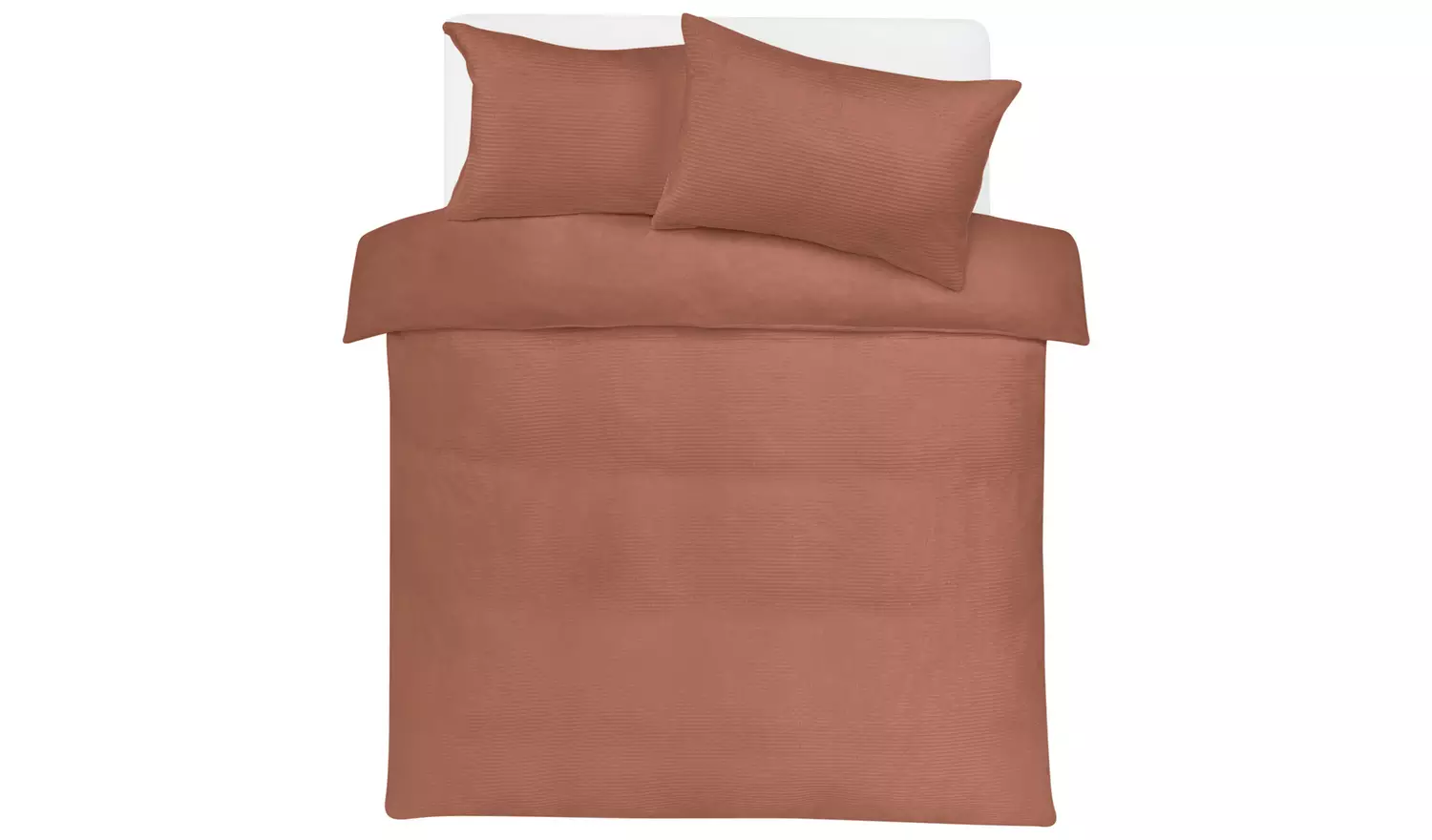 Argos Home Waffle Grid Fleece Pumpkin Bedding Set- Superking