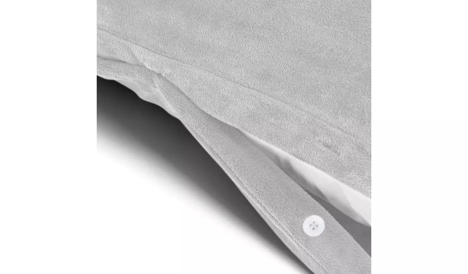 Argos Home Slinky Fleece Grey Bedding Set - Superking