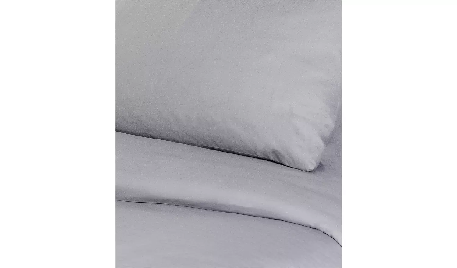 Habitat Easycare Plain Grey Bedding Set - Single