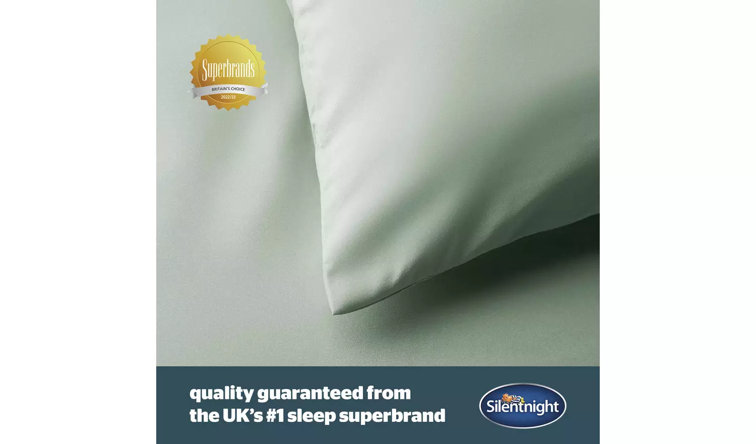 Silentnight Supersoft Sage Green Duvet Set - Double