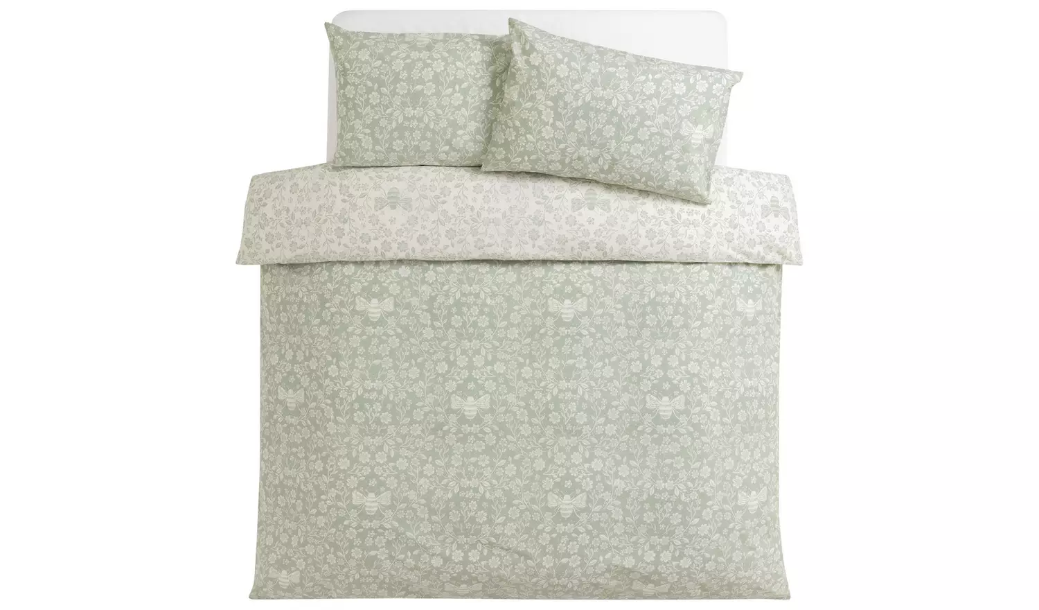 Argos Home Floral Bee Green Bedding Set - King size