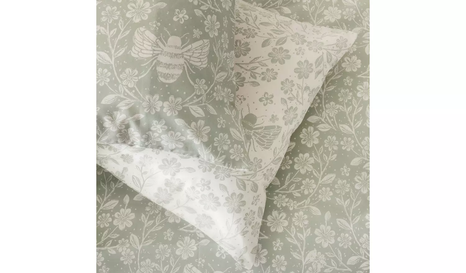 Argos Home Floral Bee Green Bedding Set - King size